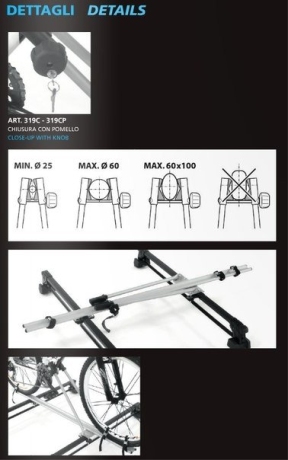 Велокрепление на крышу автомобиля Peruzzo Imola, 1 велоспед