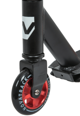 Самокат для детей NOVATRACK WOLF"20,черно-оранжевый