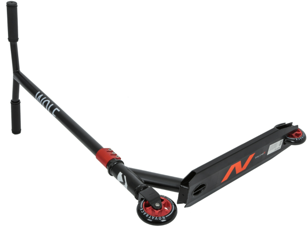 Самокат для детей NOVATRACK WOLF"20,черно-оранжевый
