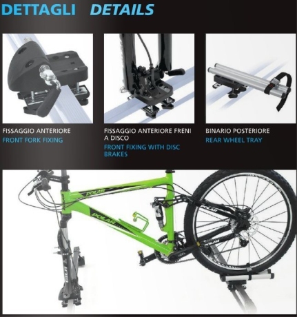 Велокрепление на крышу автомобиля Peruzzo Pordoi, 1 велосипед