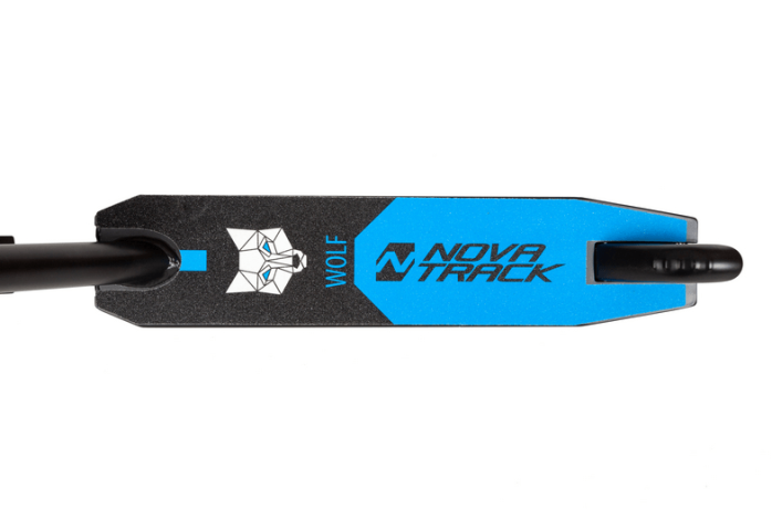 Самокат для детей NOVATRACK WOLF"30, черно-синий