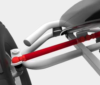 Веломобиль XL B.Pure Blue BFR