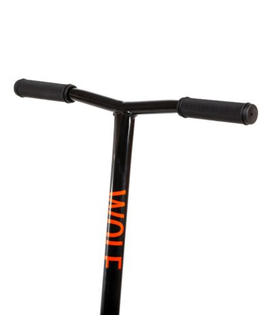 Самокат для детей NOVATRACK WOLF EL, черно-синий