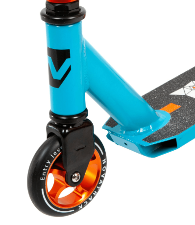 Самокат для детей NOVATRACK WOLF EL, черно-синий