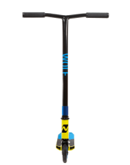 Самокат для детей NOVATRACK WOLF EL, черно-лимонный