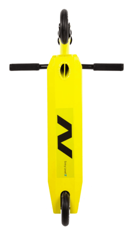 Самокат для детей NOVATRACK WOLF EL, черно-лимонный