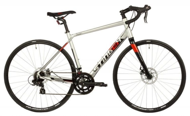 Велосипед STINGER 700C STREAM STD серебристый, алюминий, размер 58