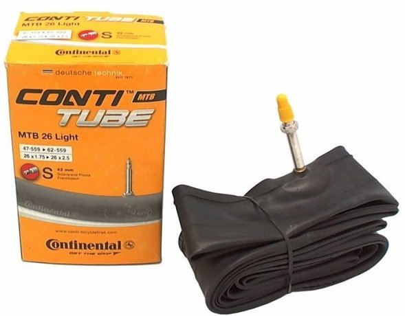 Камера велосипедная Continental MTB 26" 47-559 /62-559, S42mm Presta
