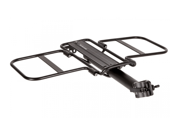 Багажник для велосипеда - трансформер yf788 консольный, алюминий, макс.нагр.10кг, чёрный