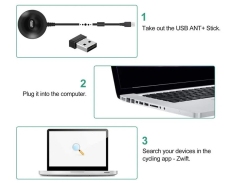 Антенна USB Ant Stick приемник + адаптер удлинитель для велостанка