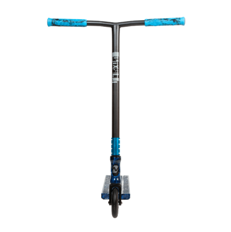 Самокат NOVATRACK PIXEL PRO BL, синий "молнии"