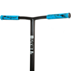 Самокат NOVATRACK PIXEL PRO BL, синий &quot;молнии&quot;