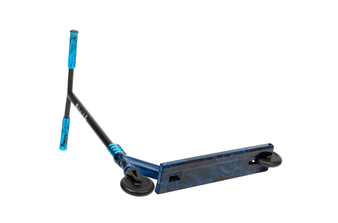 Самокат NOVATRACK PIXEL PRO BL, синий "молнии"