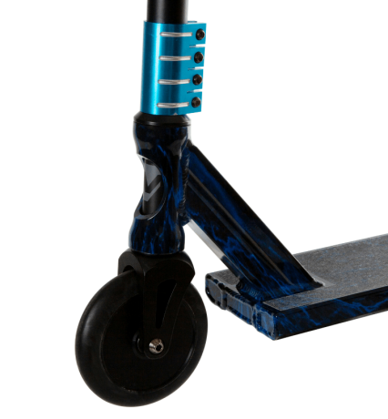 Самокат NOVATRACK PIXEL PRO BL, синий "молнии"