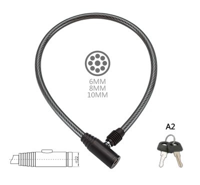 v_14046_0.0x460 Zamok velosipednii GOLDEN KEY trosovii 8h650mm s kluchom kypit v Moskve v internet-magazine «VELOSTANOK» Zamok velosipednii GOLDEN KEY trosovii 8h650mm s kluchom Замок велосипедный GOLDEN KEY тросовый 8х650мм с ключом