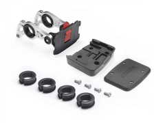 Кронштейн sw-qa-111c для корзины на руль 22,2 - 31,8мм. быстросъёмное крепление. регулируемый угол наклона,. материал: алюминий. цвет: серебристый