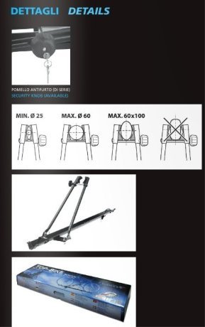 Велокрепление на крышу автомобиля Peruzzo Top Bike, 1 велосипед