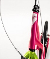 Самокат Yedoo City New, Малиновый/зелёный