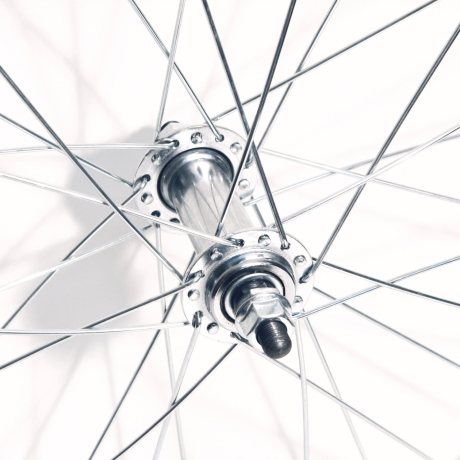 Переднее колесо 20", обод одинарный алюминиевый