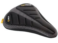10610_0.240 Syodla kypit v Moskve v internet-magazine «VELOSTANOK» Syodla Velo чехол vlc-171 на седло гелиевый, 254-280х178-203, пена с памятью формы, анатомический, чёрно-серый