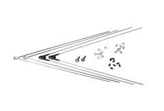 Крылья SKS BLUEMELS SHINY 24″ 53 SILVER SET