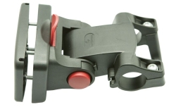 Кронштейн sw-qrb5 для корзины на руль 22,2 - 31,8мм,. быстросъёмное крепление. регулируемый угол наклона. материал: пластик. цвет: чёрный