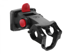 Кронштейн sw-qrb5 для корзины на руль 22,2 - 31,8мм,. быстросъёмное крепление. регулируемый угол наклона. материал: пластик. цвет: чёрный