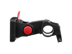 Кронштейн sw-qrb5 для корзины на руль 22,2 - 31,8мм,. быстросъёмное крепление. регулируемый угол наклона. материал: пластик. цвет: чёрный