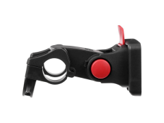 Кронштейн sw-qrb5 для корзины на руль 22,2 - 31,8мм,. быстросъёмное крепление. регулируемый угол наклона. материал: пластик. цвет: чёрный