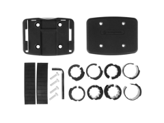 Кронштейн sw-qrb5 для корзины на руль 22,2 - 31,8мм,. быстросъёмное крепление. регулируемый угол наклона. материал: пластик. цвет: чёрный