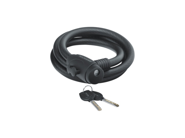 Замок велосипедный Kellys тросовый Hardcoil 7ммх15ммх180см, ключ с подсветкой