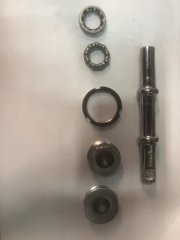 KENLI Каретка нерезьбовая под клин (&quot;Десна&quot;) с подшипниками, ось 145мм, в торг.уп.