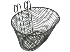 v_4004_0.240 Velobagajniki - kypit velobagajnik v Moskve v internet-magazine «VELOSTANOK» velobagajniki Корзина для велосипеда ao-1hs передняя с крючками, размер: 250 х 185 х 180 мм, цвет: чёрный