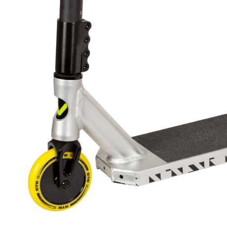 Самокат NOVATRACK PIXEL"90, серебристый