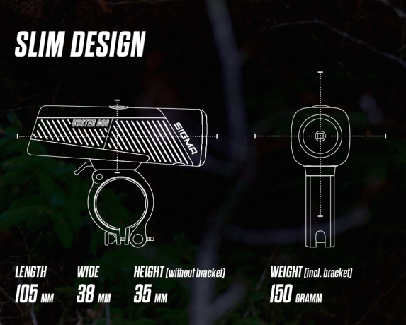 SIGMA Фара передняя Buster 800 FL