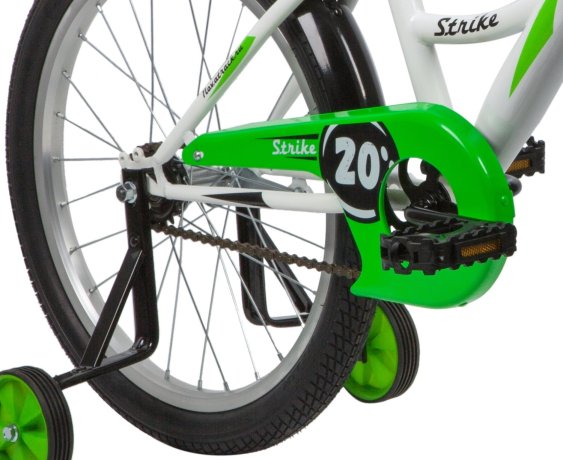 Велосипед Novatrack Strike 20'' (2020), белый-зеленый