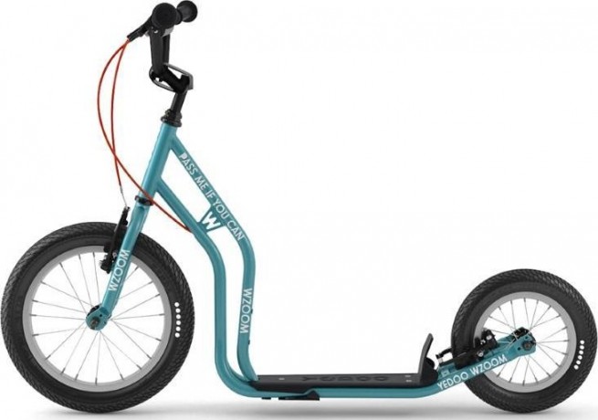 Самокат Yedoo Wzoom New, Тёмный/бирюзовый