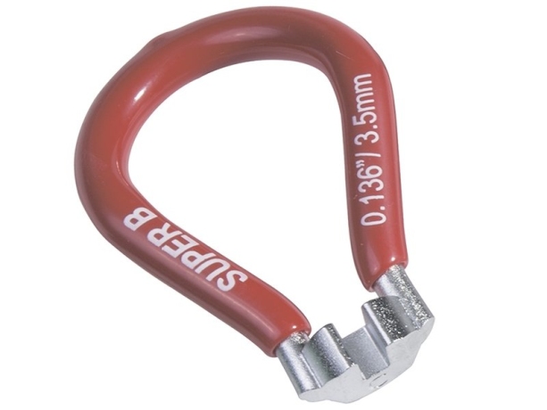 Super b 5560 ключ для спиц 0.136"(asian). красный