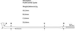 920_0.240 Spici velosipednie kypit v Moskve v internet-magazine «VELOSTANOK» Spici velosipednie Велосипедные спицы Pillar  psr 14, 262 мм, золотистые
