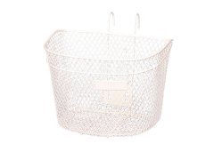 v_14095_0.240 Velobagajniki - kypit velobagajnik v Moskve v internet-magazine «VELOSTANOK» velobagajniki Велосипедная корзина GO-ON передняя с крючками 29х26х22 белая