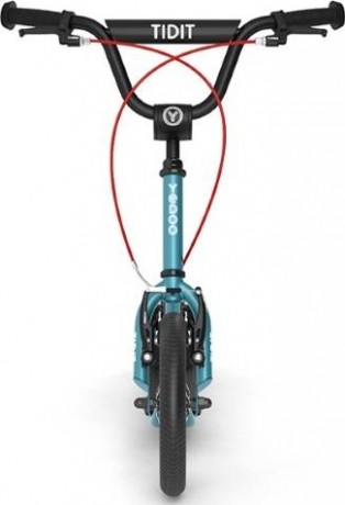 Самокат Yedoo Tidit New, Тёмный/бирюзовый