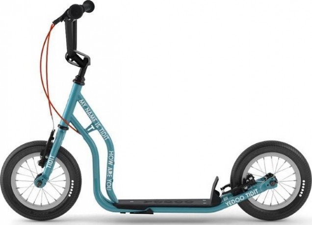 Самокат Yedoo Tidit New, Тёмный/бирюзовый