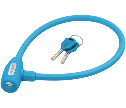 Замок тросовый JOLLY D:4,5ммхD:12мм x 650мм, голубой