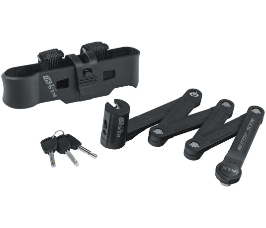 Замок складной KLS TOUGH 50, 780мм черный, безопасность 9/10