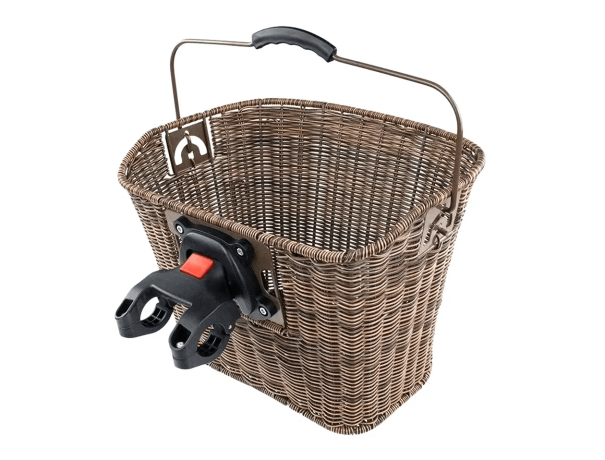 Корзина LX-142 перед. с ручкой, быстросъёмная 340х275х250мм коричн.