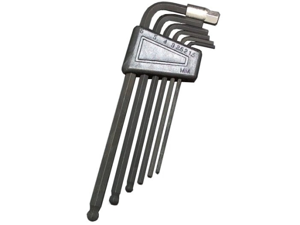 Super b 7715 набор шестигранников 2/2.5/3/4/5/6/8мм в кассете