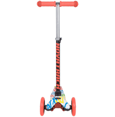 Самокат для детей Novatrack Disco-kids Graffiti, белый/оранжевый