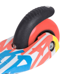 Самокат для детей Novatrack Disco-kids Graffiti, белый/оранжевый