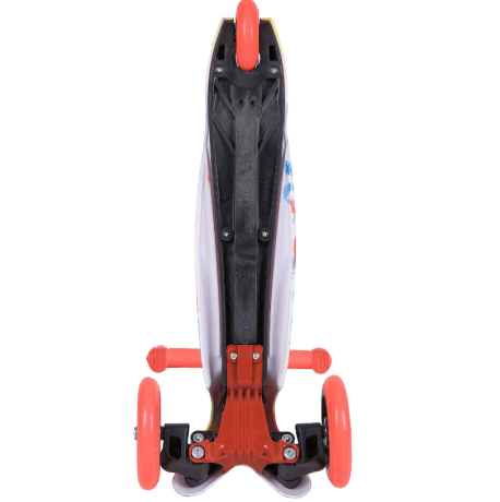 Самокат для детей Novatrack Disco-kids Graffiti, белый/оранжевый