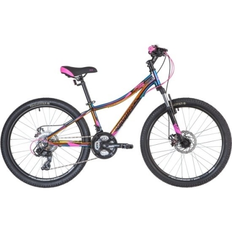 Велосипед NOVATRACK 24" KATRINA алюминиевая рама 10", фиолетовый металлик